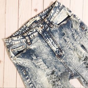 🌸 JW Signature Destroyed Acid Wash Skinny Jeans